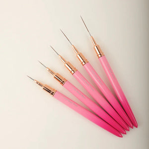 Barb Pink Ombré Liner Brushes