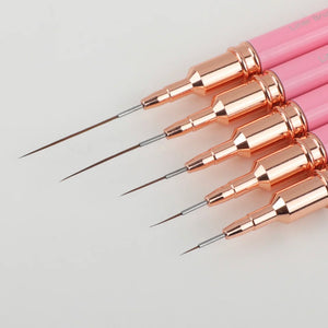 Barb Pink Ombré Liner Brushes