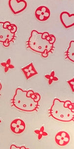 Hello Kitty Head x Louis Monogram Stickers