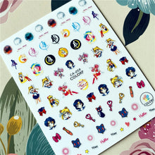 Load image into Gallery viewer, Sailor Moon Nail Stickers
