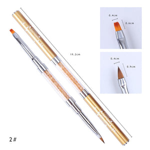 Double-Ended Crystal Design Brush