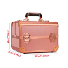 Load Image Into Gallery Viewer, Rose Gold Cosmetic Hand Case
