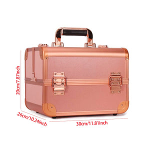Rose Gold Cosmetic Hand Case