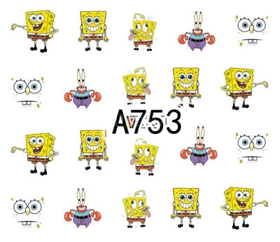 SpongeBob Square Pants Nail Stickers