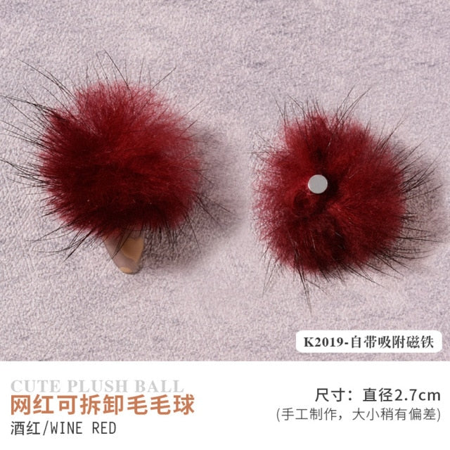 Mini Magnetic Fur PomPoms